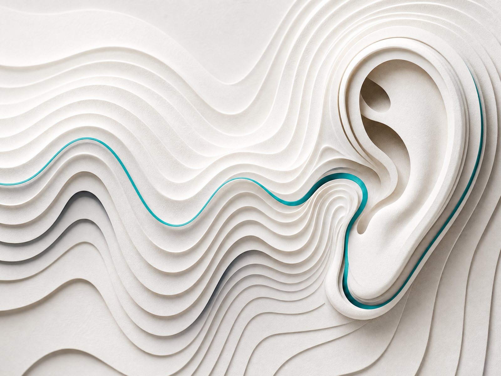 Abstract layered acoustic contours